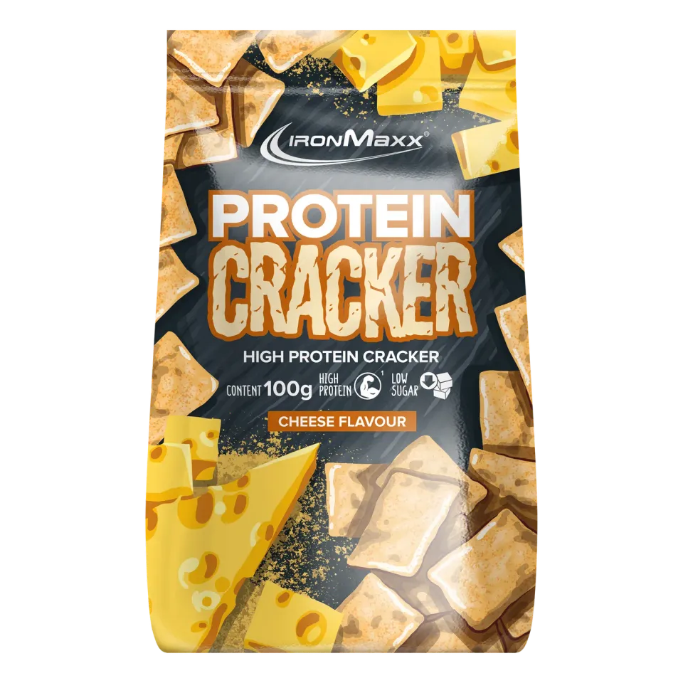 IronMaxx Protein Cracker Cheese Protein-Snack 100 g