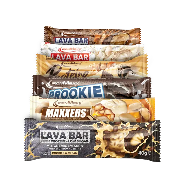 Iron Maxx Riegel-Mix A Proteinriegel 6er Set MHD kurz