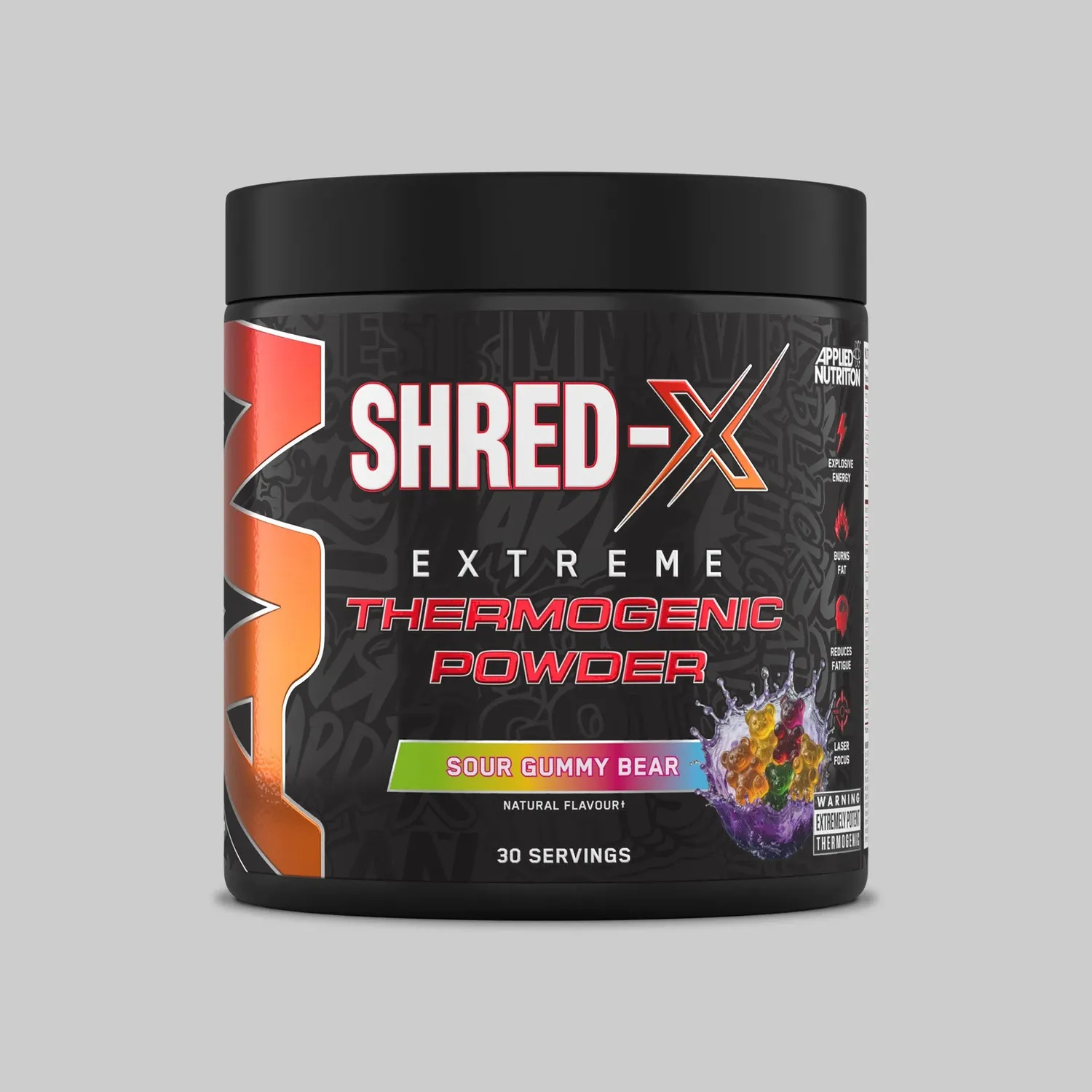 Shred-X Thermogenes Pulver 300g mit Koffein L-Carnitin