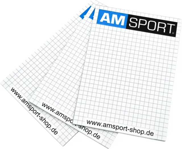AMSPORT Notizblock A6 Trainingstagebuch klein