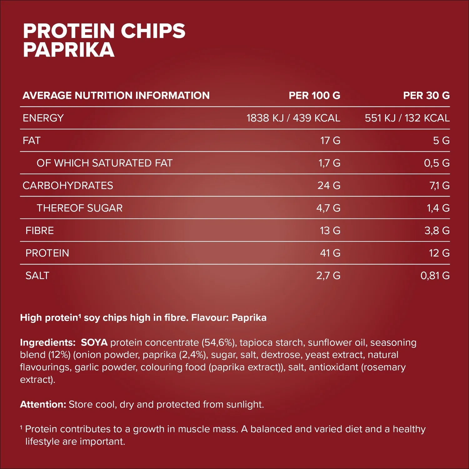 Iron Maxx Protein Chips 3.0 Proteinchips Paprika 60g