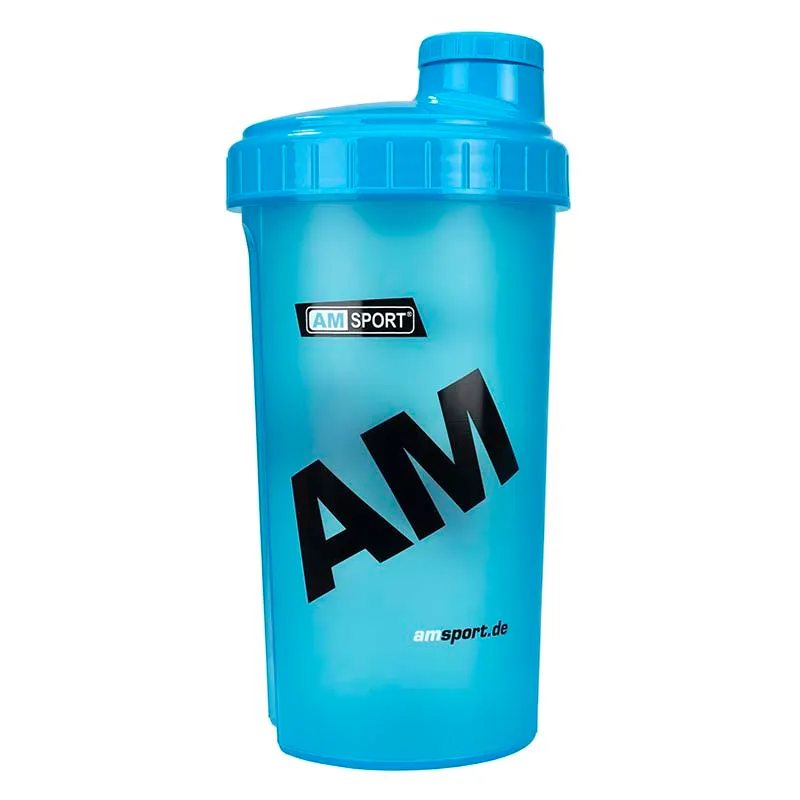 AMSPORT Mix-Shaker Shaker blau 0,7l mit Sieb BPA-frei