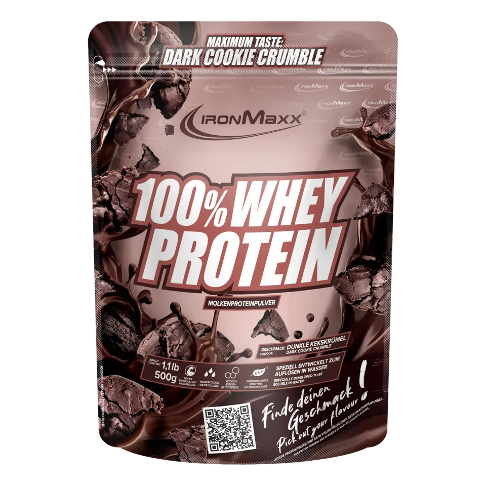 Iron Maxx 100% Whey Protein 500 g Dark Cookie Crumble zuckerfrei