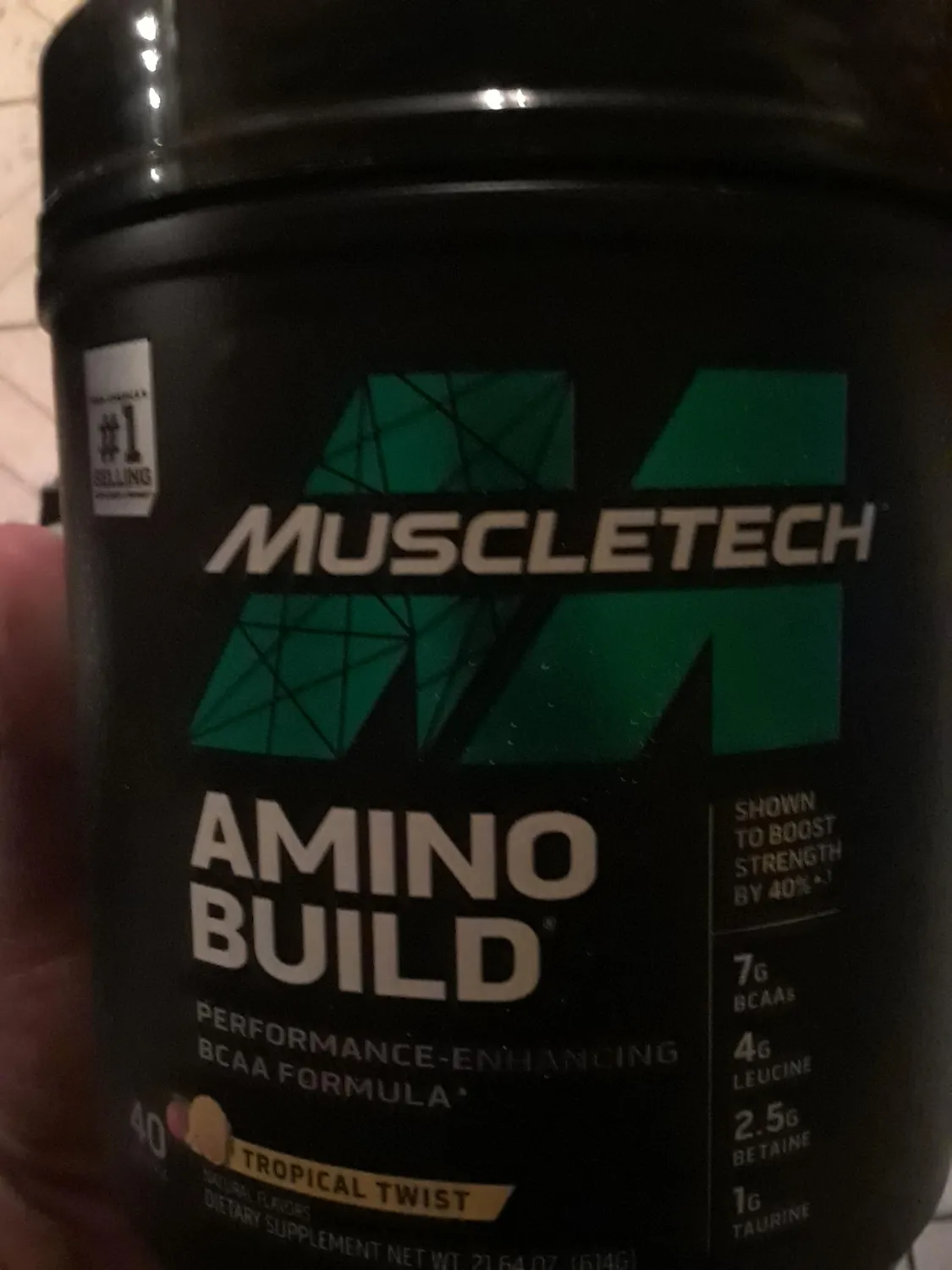 MuscleTech Amino Build BCAA Pulver 40 Portionen Tropical Twist