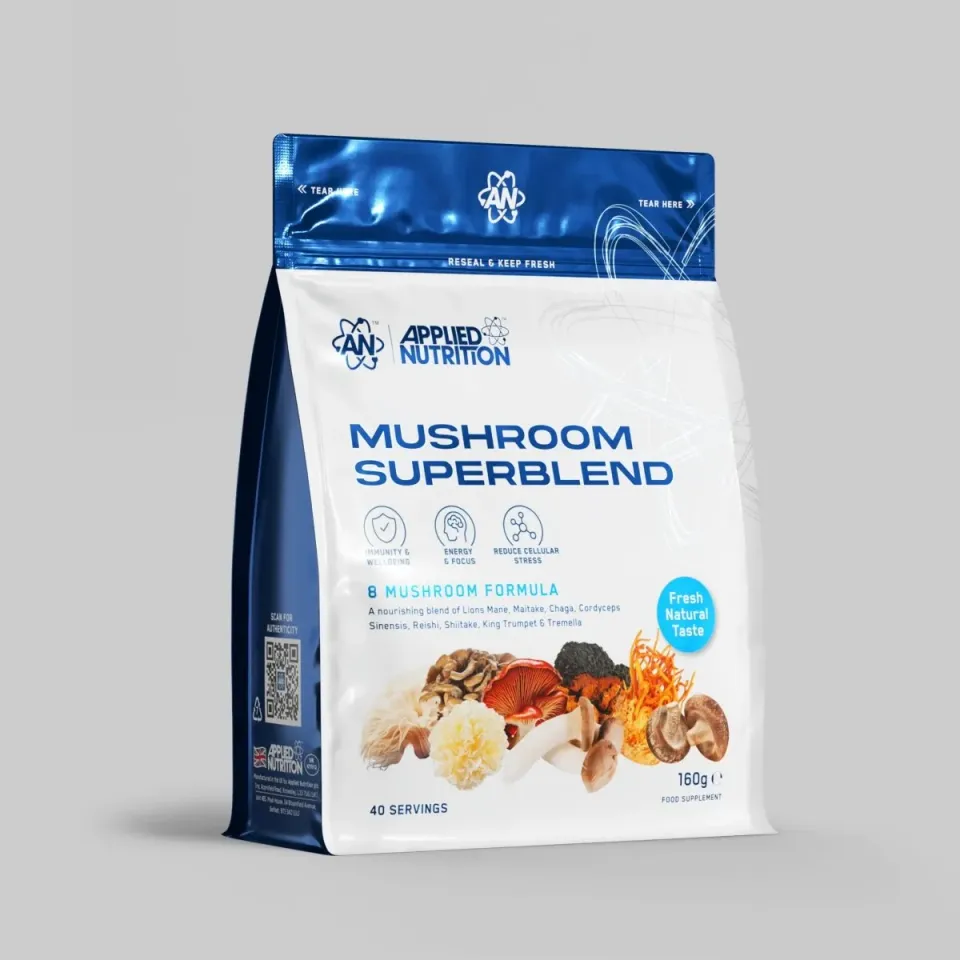 Applied Nutrition Pilz-Supermischung Pilzpulver 160g 8 Pilze