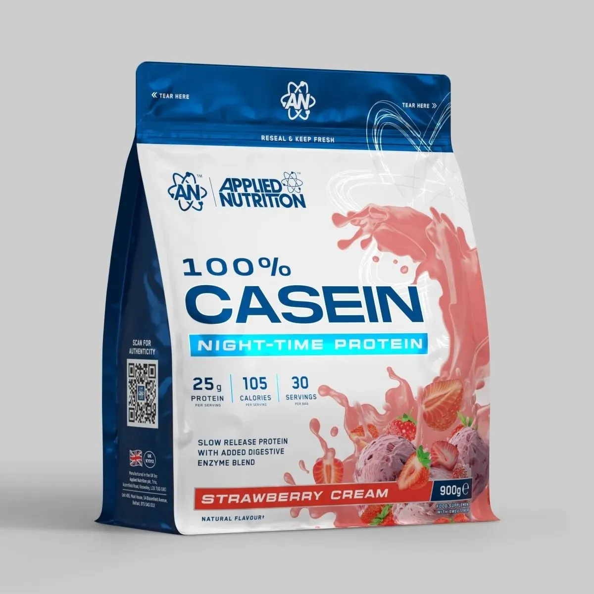 Applied Nutrition Casein Pulver Schoko 1,8kg Nacht-Protein