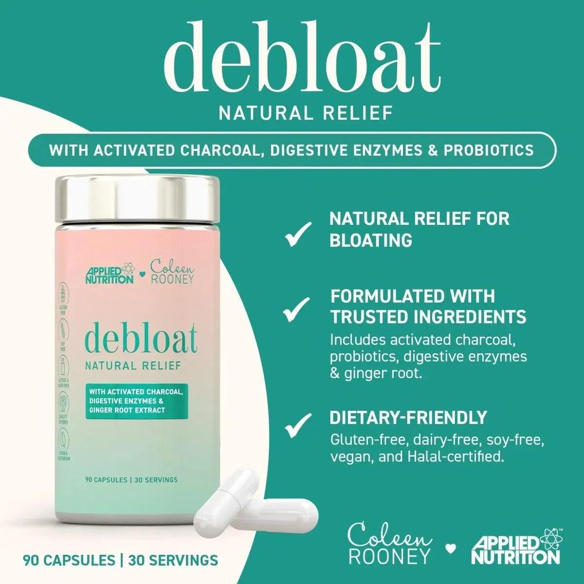 Applied Nutrition Coleen's Debloat Pulver 14 Sticks Zitrone