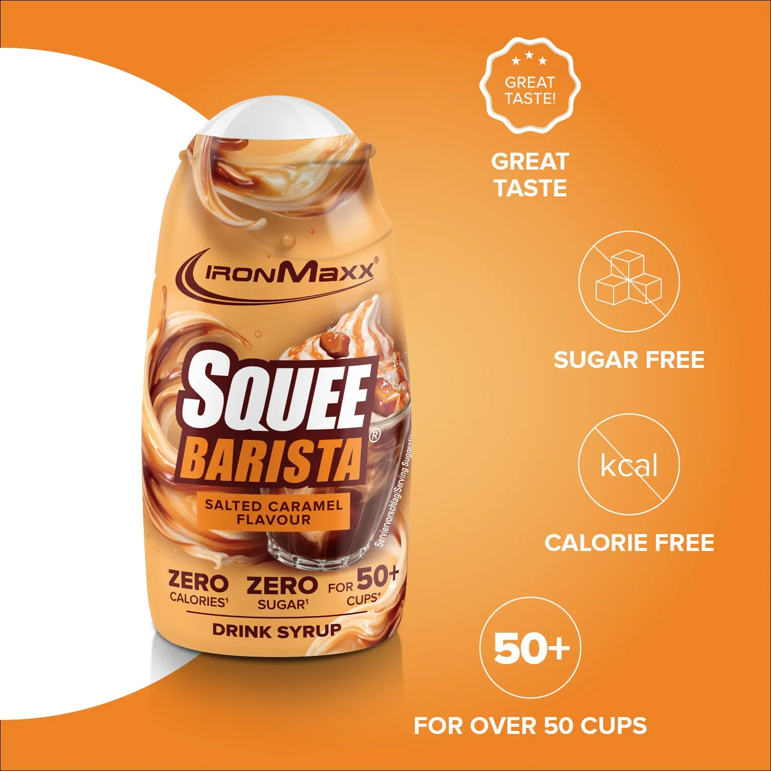 Iron Maxx SqueeBarista Sirup 65 ml Salted Caramel zuckerfrei