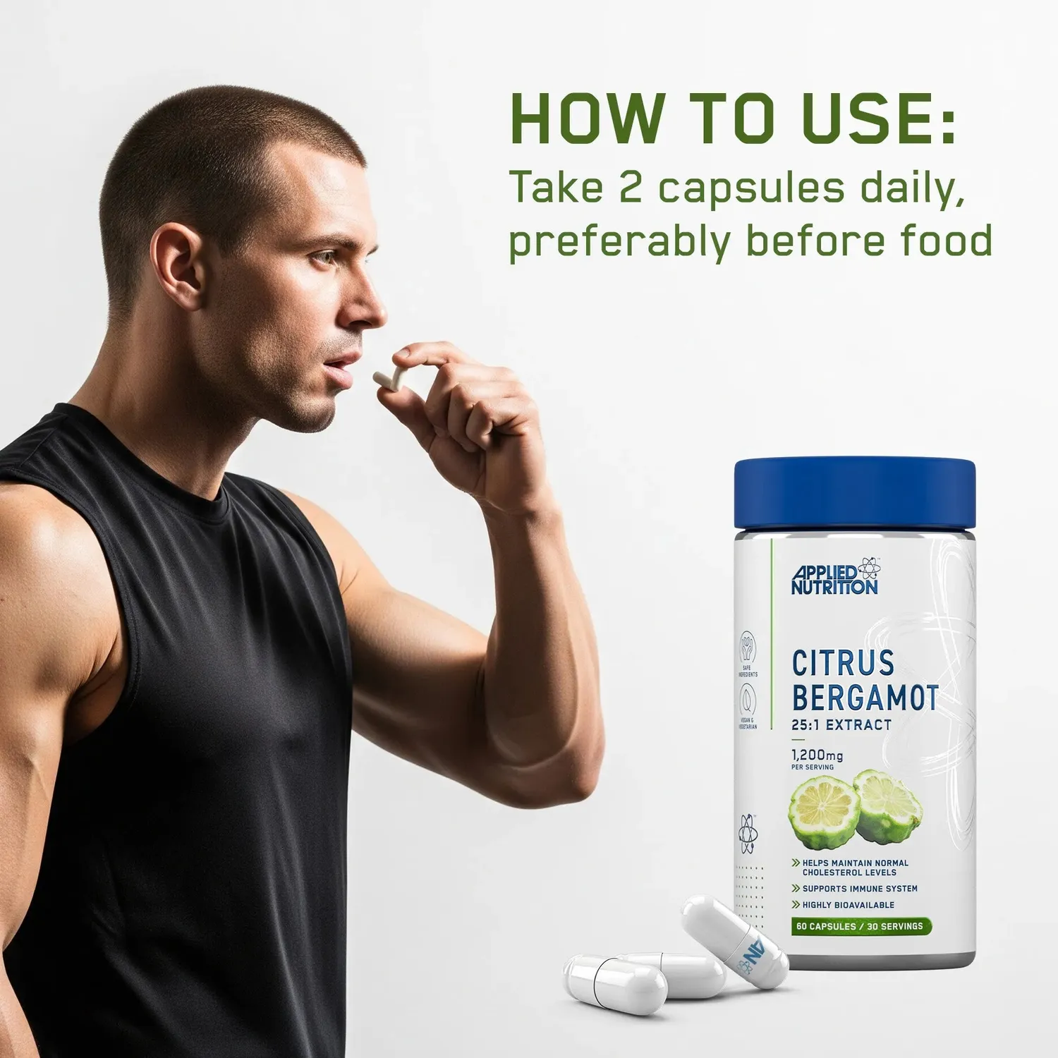 Applied Nutrition Citrus Bergamot Kapseln 60 Stück Herz