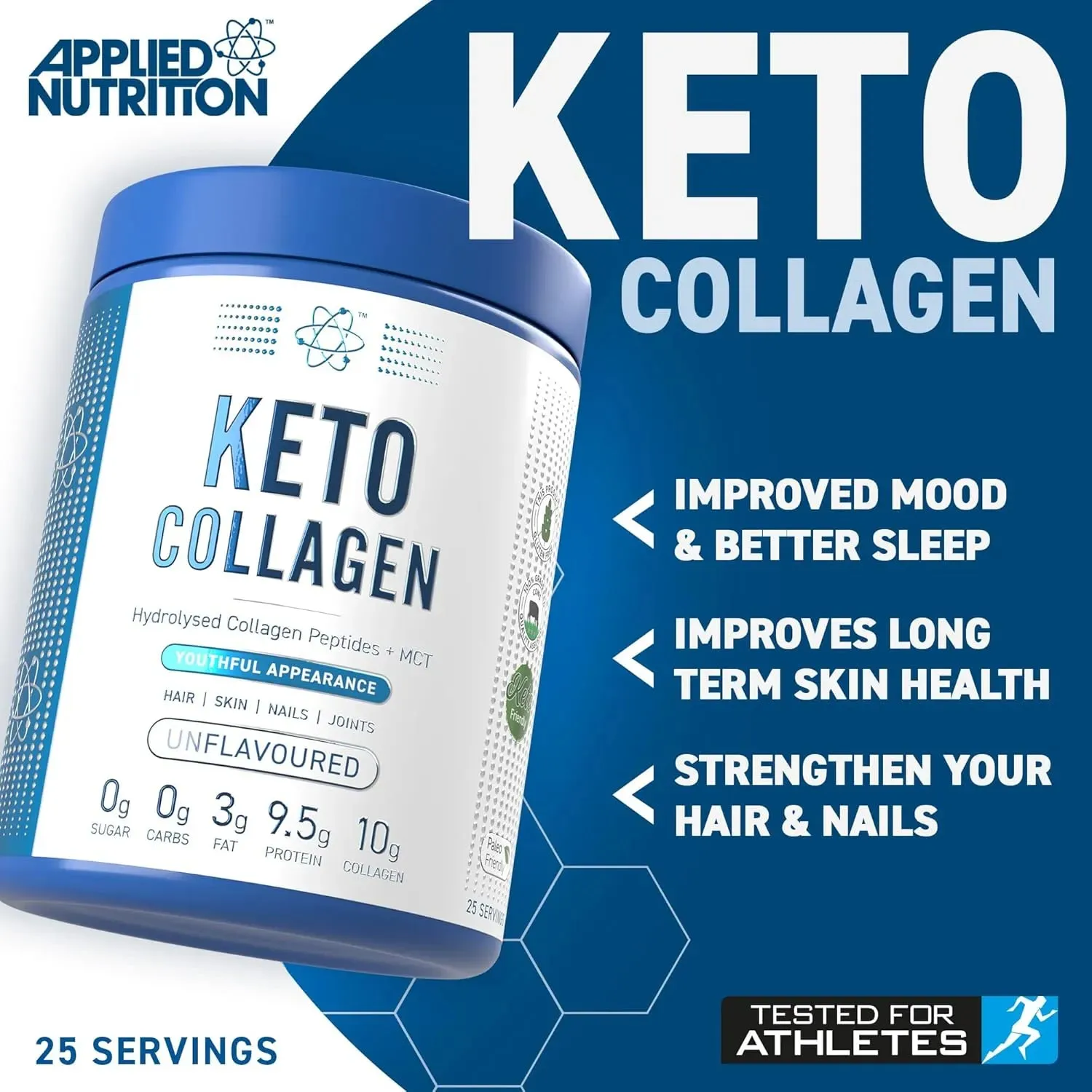 Applied Nutrition Keto Collagen Pulver 325 g zuckerfrei