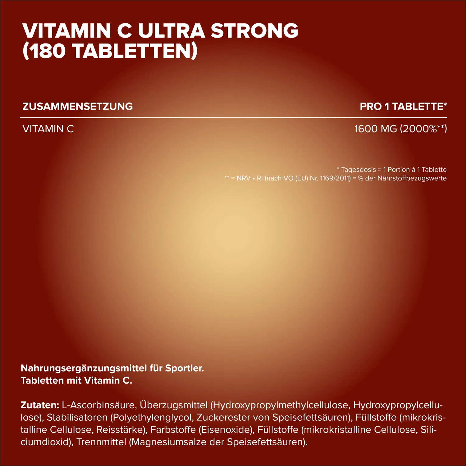 Iron Maxx Vitamin C Ultra Strong Tabletten 180 hochdosiert