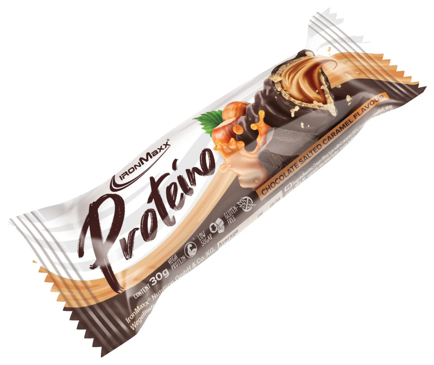 Iron Maxx Proteino Proteinriegel Chocolate Salted Caramel 12 x 30 g zuckerreduziert