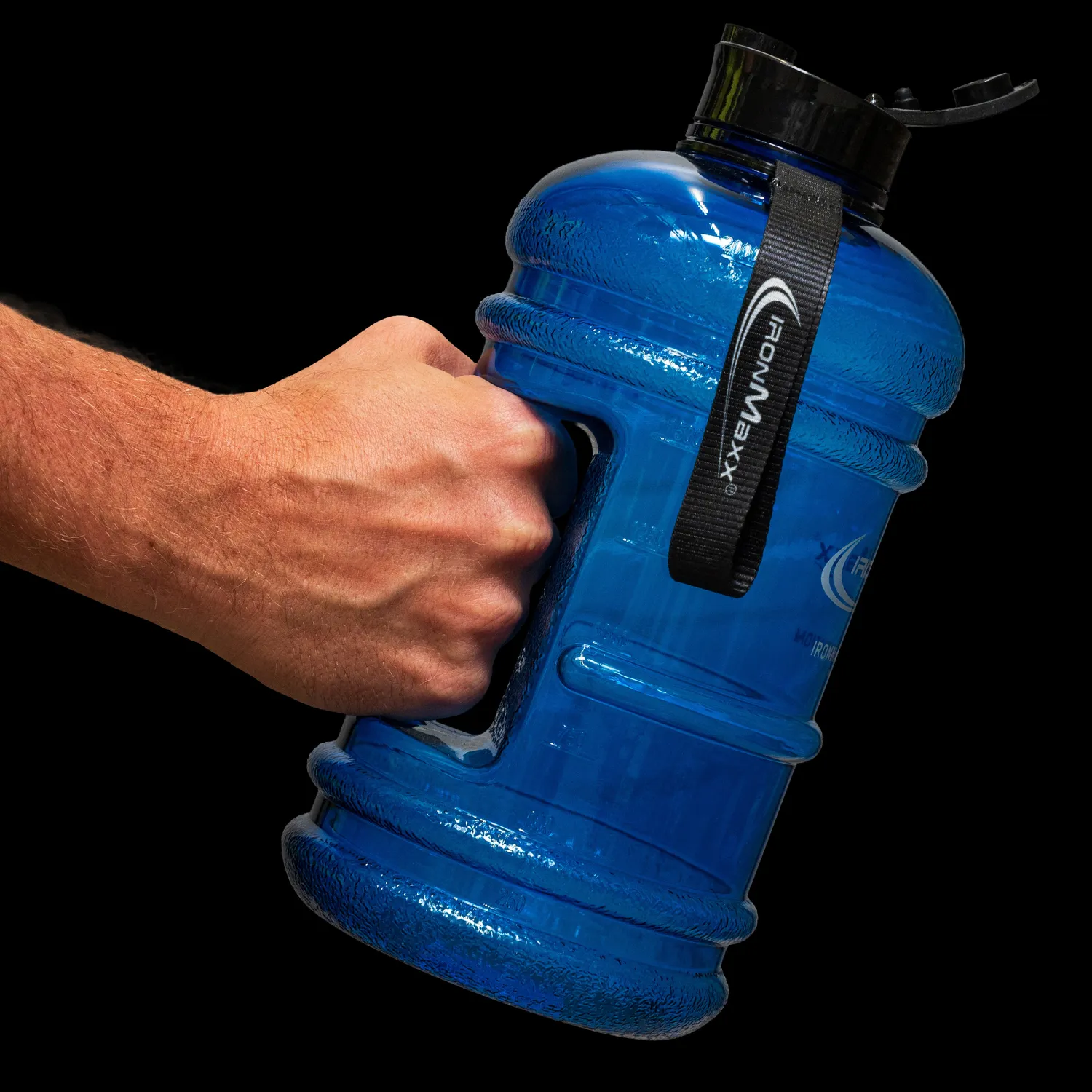 Iron Maxx Water Gallon Trinkflasche 2200 ml Blau BPA-frei
