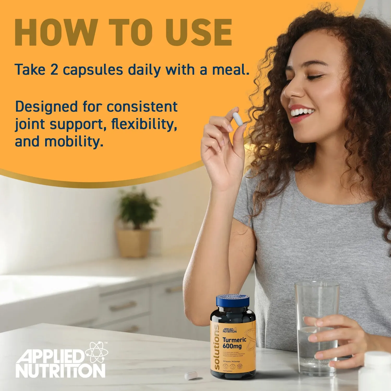 Applied Nutrition Kurkuma Kapseln 800mg 60 Kapseln mit Pfeffer