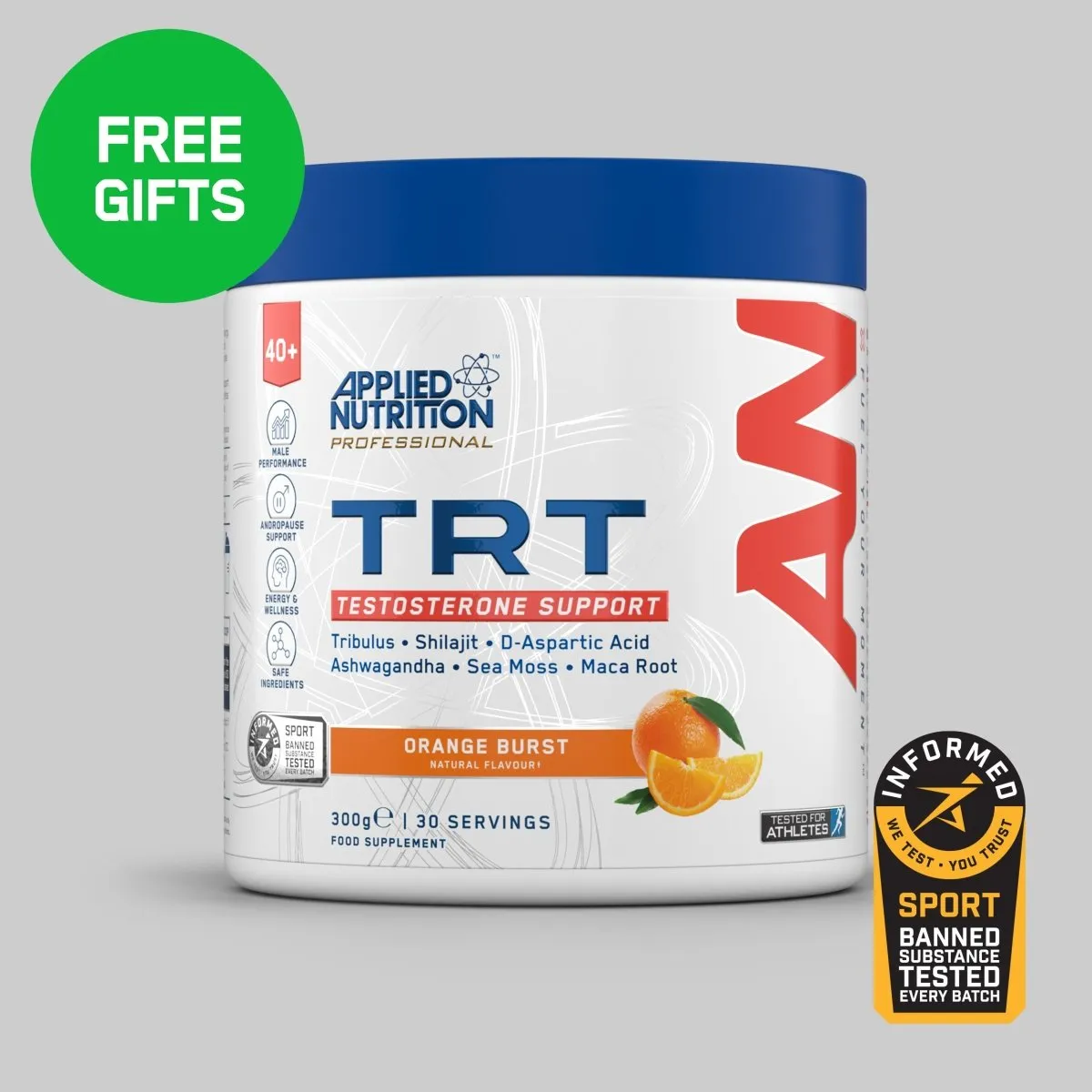 Applied Nutrition TRT Testo Pulver Lemon & Lime 300g