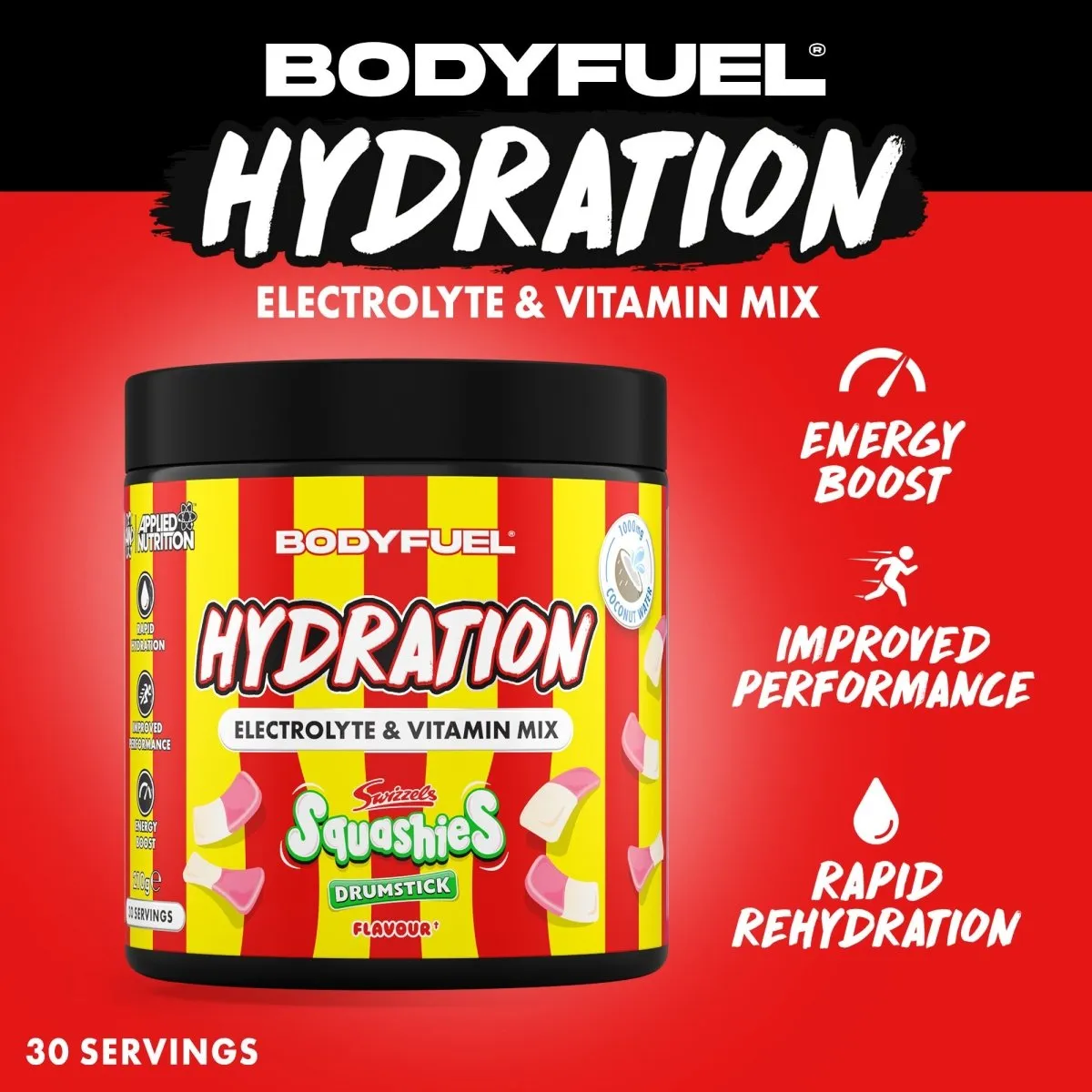 Applied Nutrition BodyFuel Hydration Elektrolytpulver 210g Berry Blast