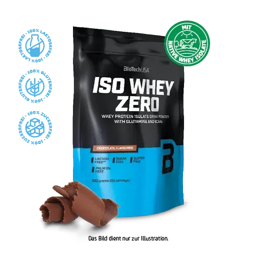 BioTechUSA Iso Whey Zero Whey-Isolat Vanille 500g laktosefrei