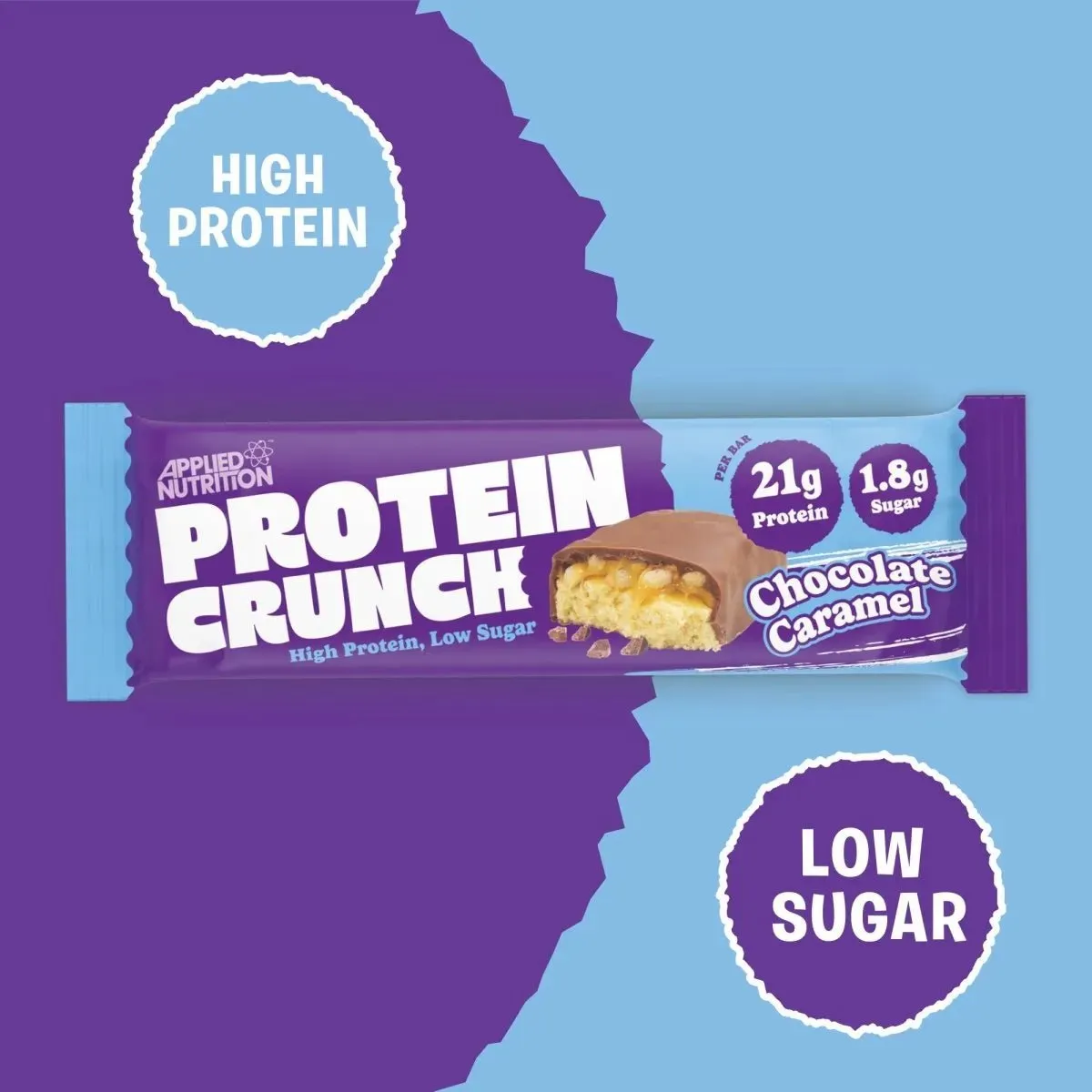 Applied Nutrition Crunch-Proteinriegel Milchschokolade Karamell 62g Einzelriegel