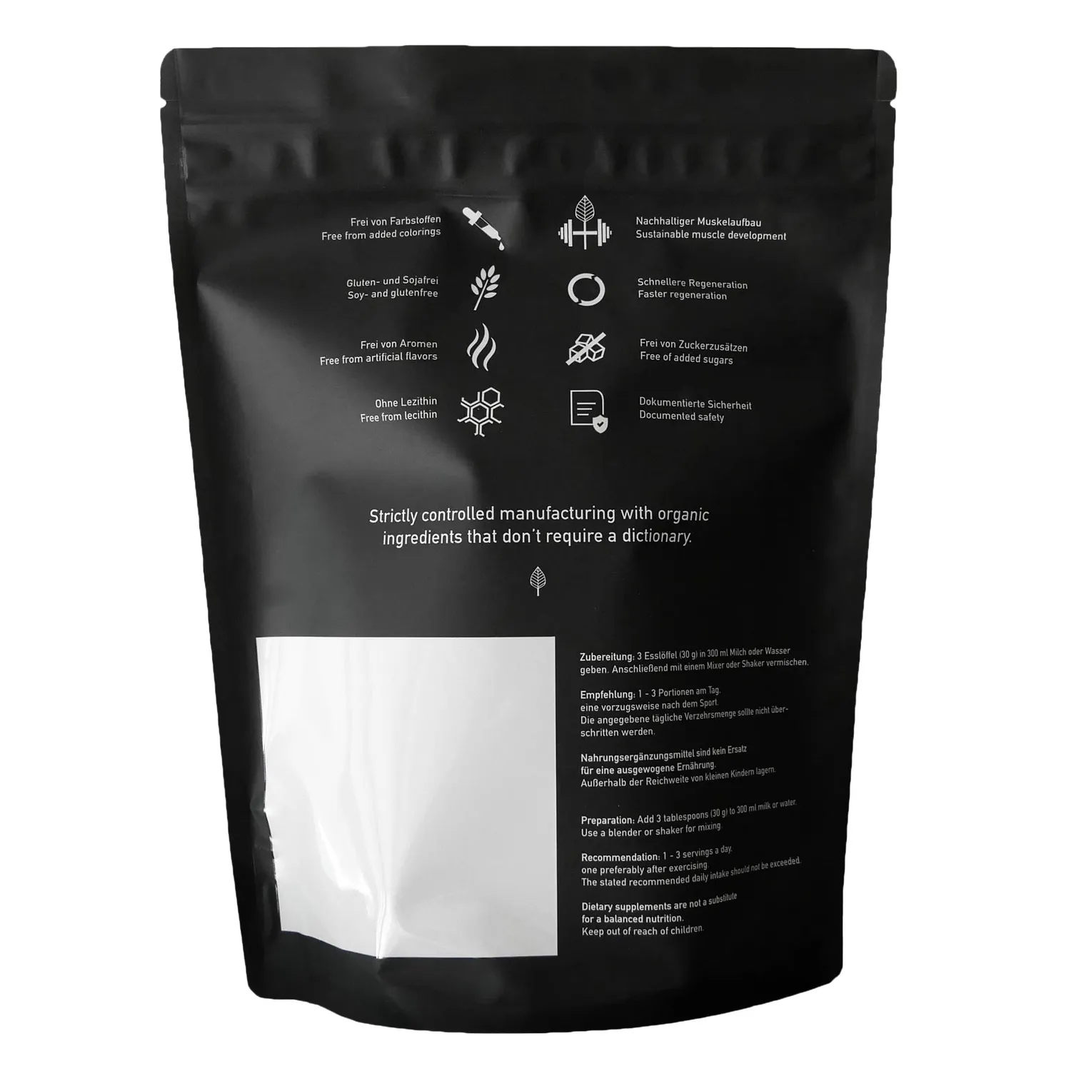 ORGAINIC Bio Whey Protein 1000 g Natural ohne Zusatzstoffe