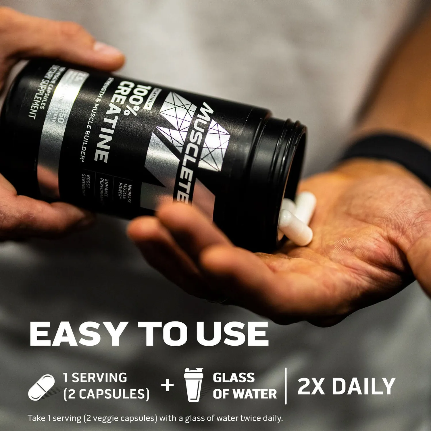 MuscleTech Platinum 100% Creatine Capsules Kreatin Kapseln