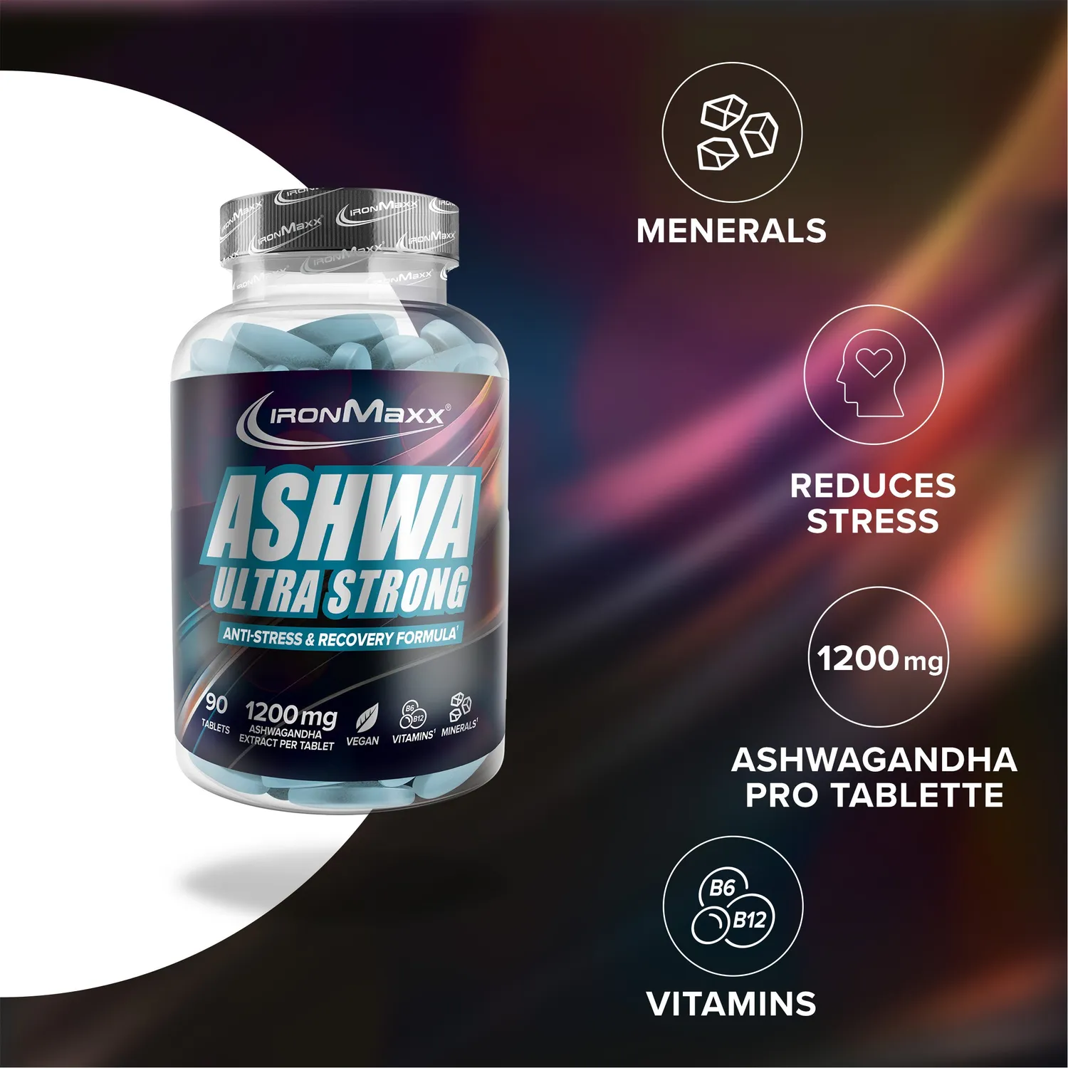 Iron Maxx Ultra Strong Ashwagandha Tabletten 90 Stk stark