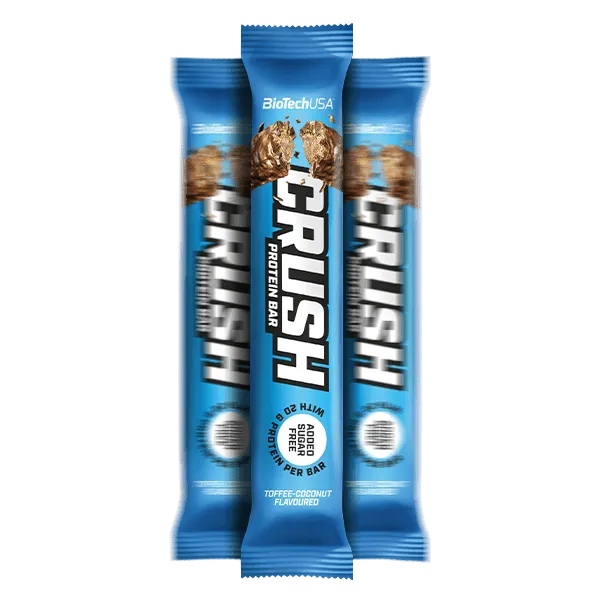 BioTechUSA Crush Bar Proteinriegel 64 g Cookies & Cream ohne Zuckerzusatz