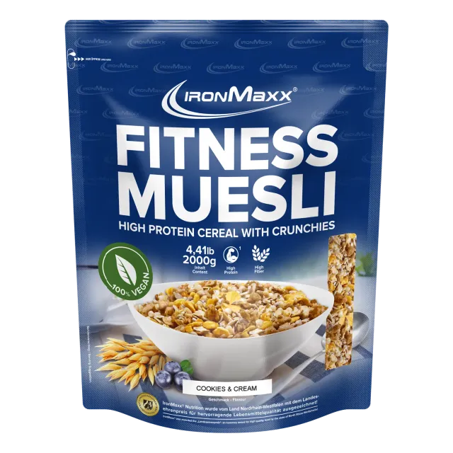 Iron Maxx Fitness Müsli 2000g Cookies & Cream vegan