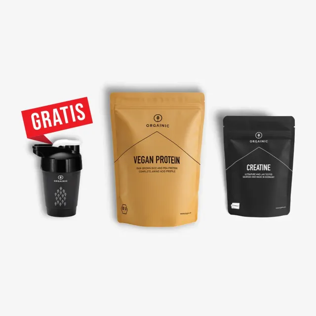 ORGAINIC Vegan Protein Creatin Bundle Natural 700g