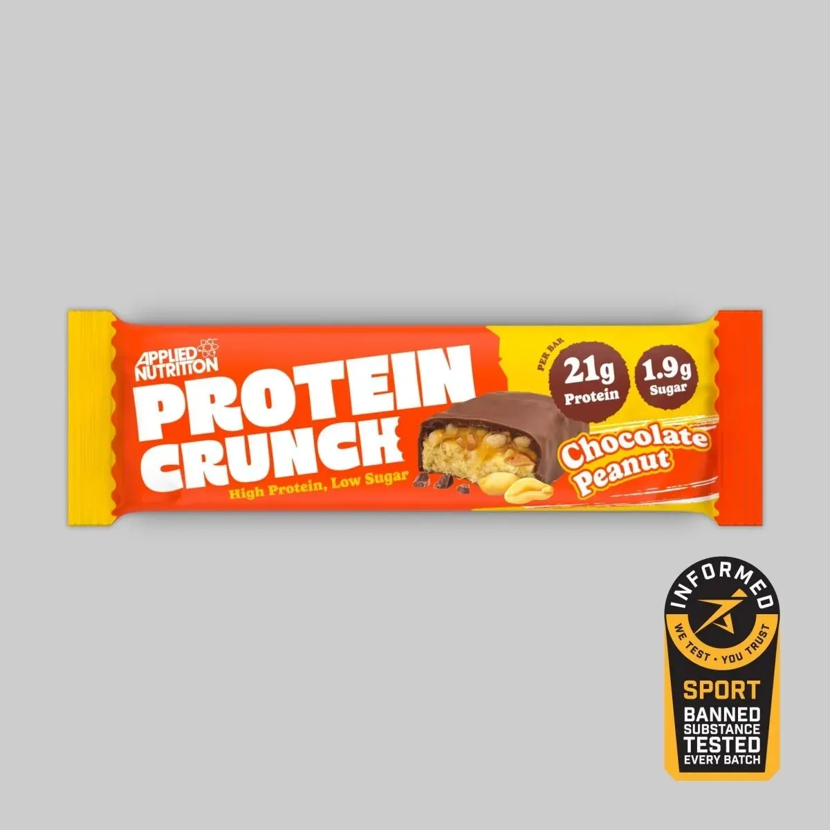 Applied Nutrition Crunch-Proteinriegel Milchschokolade Karamell 62g Einzelriegel