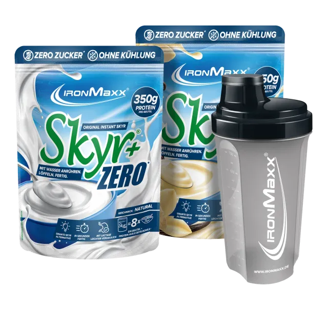 Iron Maxx Skyr Duo Protein Skyr 2er Set + Shaker gratis