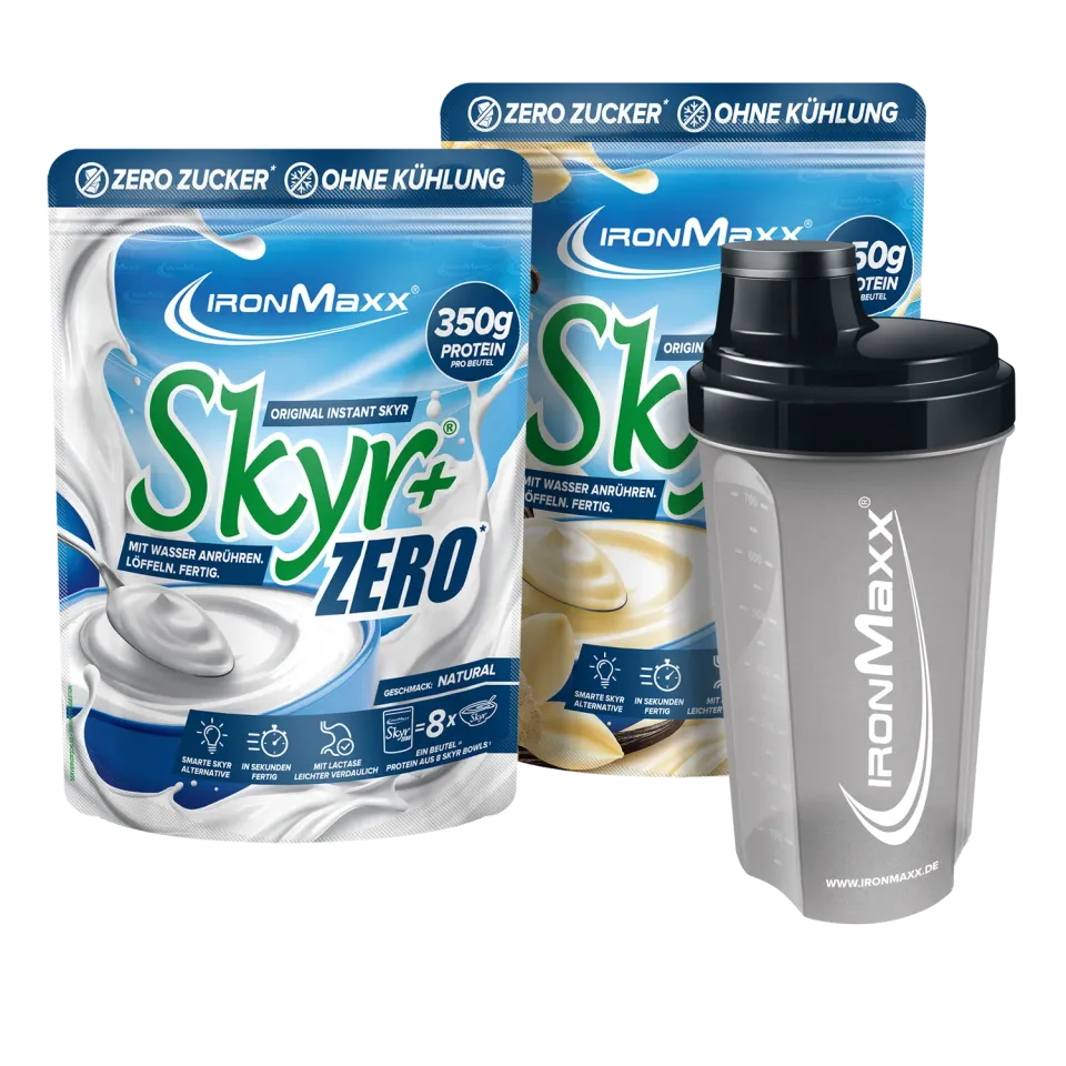 Iron Maxx Skyr Duo Protein Skyr 2er Set + Shaker gratis