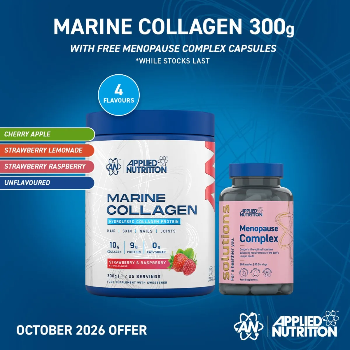 Applied Nutrition Marine Collagen Kollagenpulver 300 g geschmacksneutral