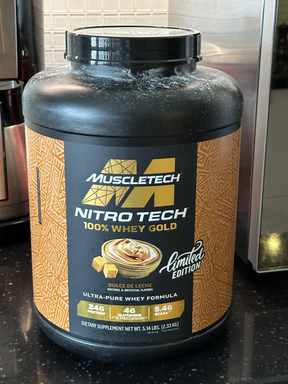 MuscleTech Nitro Tech 100% Whey Gold Whey Protein French Vanilla Cream 2 lb zuckerarm