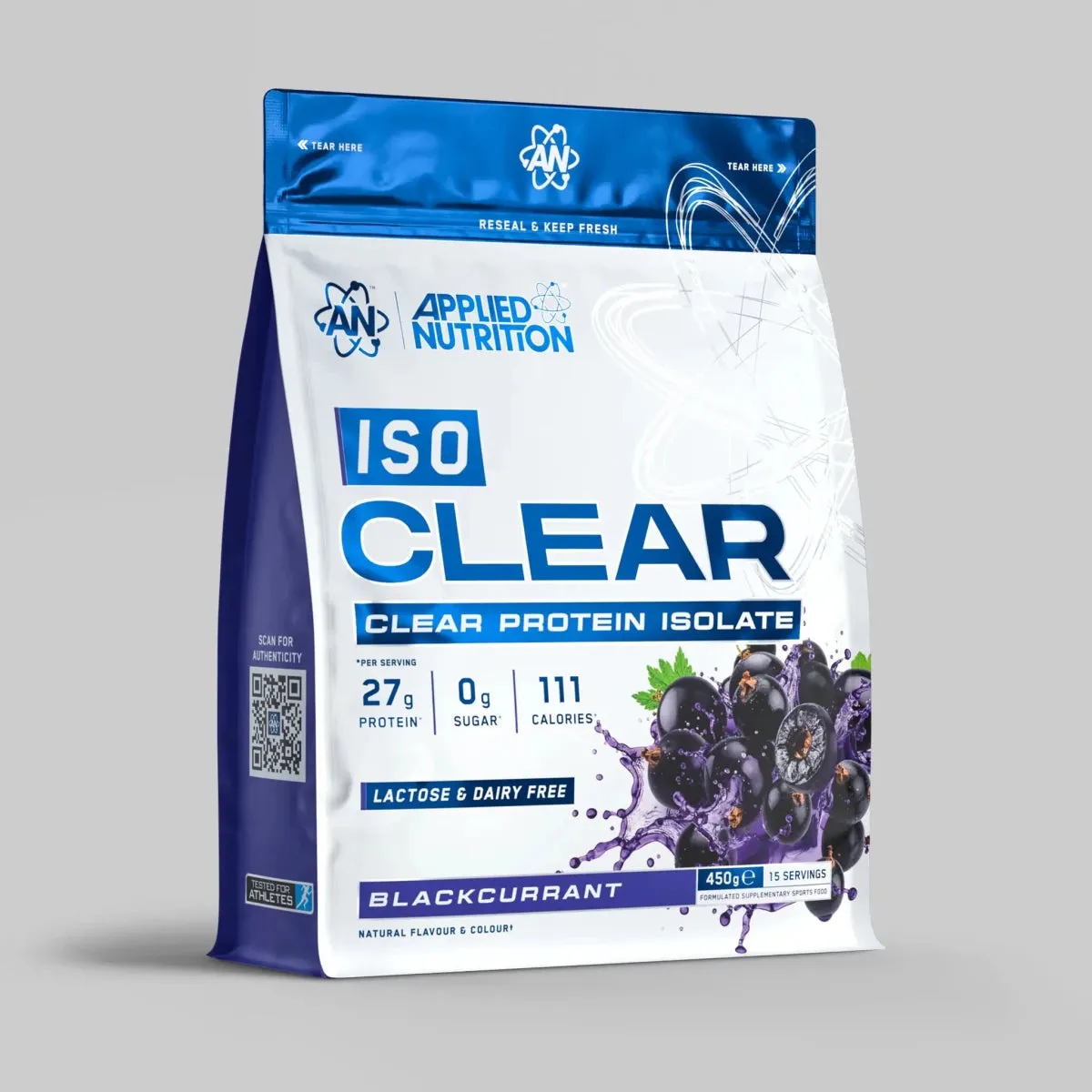 Applied Nutrition ISO Clear Protein Isolat Blackcurrant 15 Port.