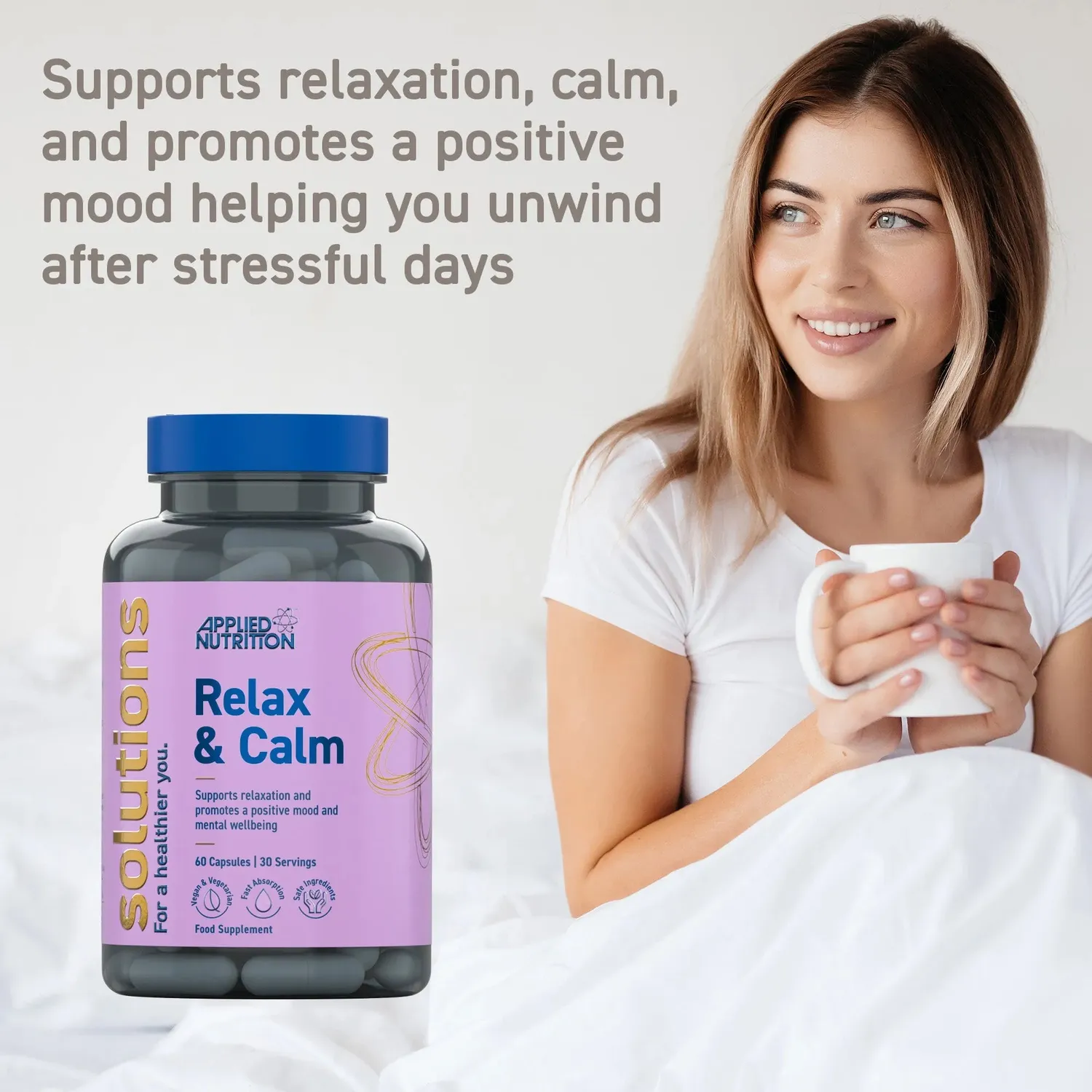 Applied Nutrition Relax & Calm Kapseln 60 Kapseln Ashwagandha
