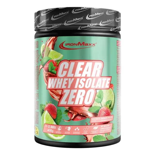 Iron Maxx Clear Whey Isolate ZERO 400g Strawberry Mojito klar