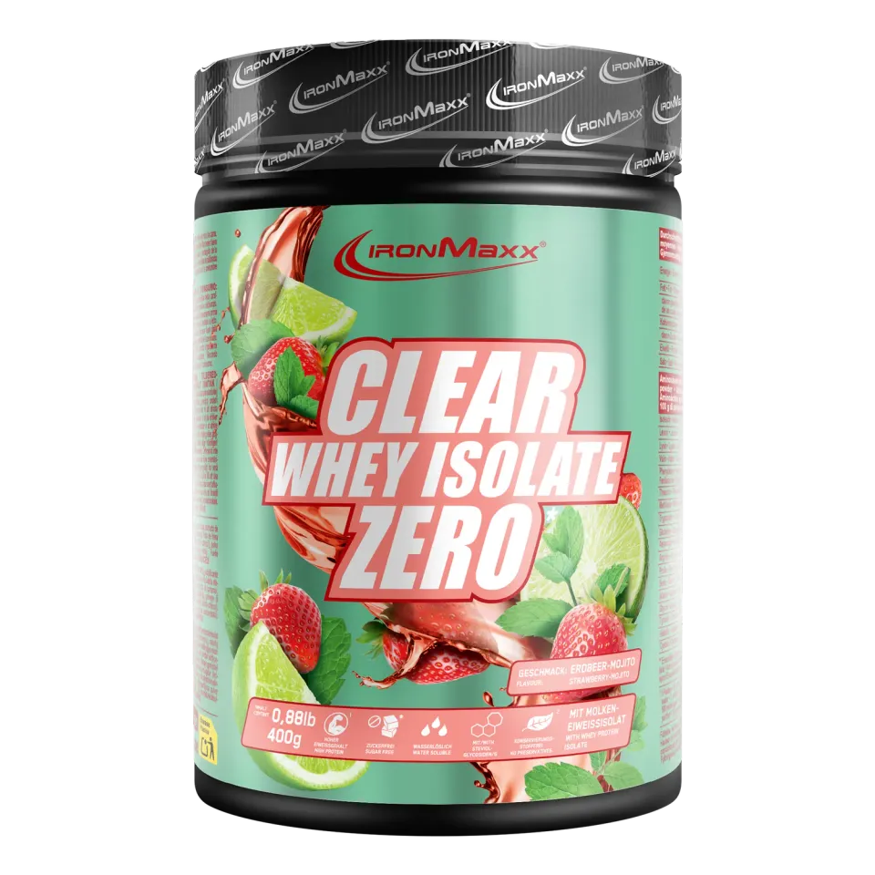 Iron Maxx Clear Whey Isolate ZERO 400g Strawberry Mojito klar