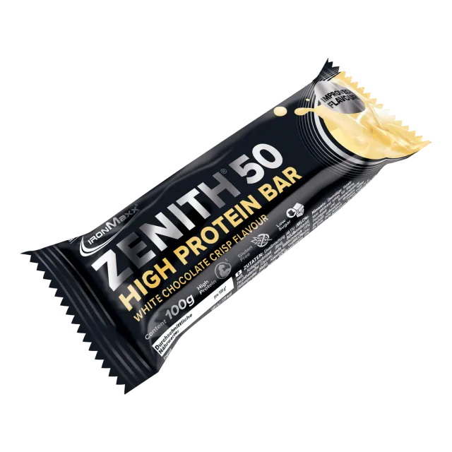 Iron Maxx Zenith 50 Proteinriegel White Choc Crisp 100 g proteinreich