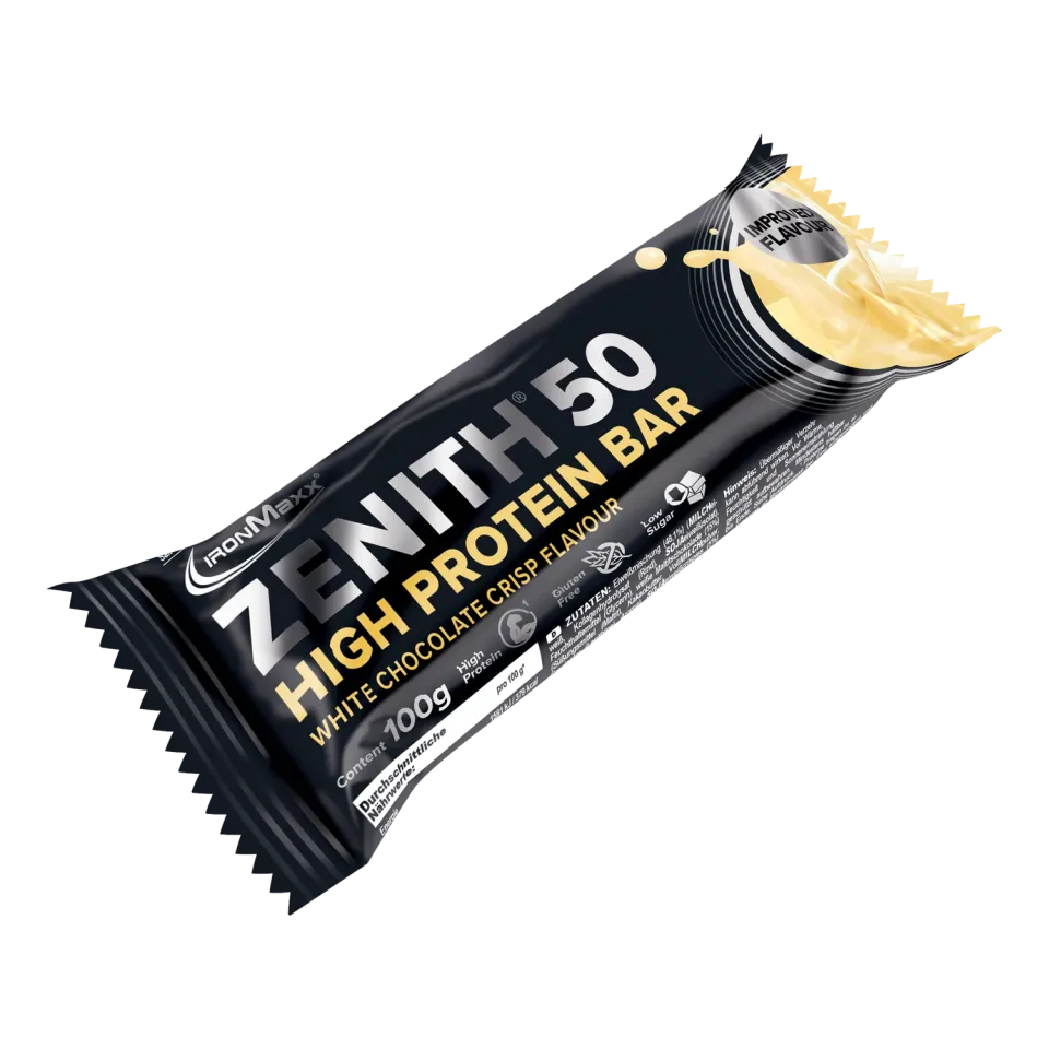 Iron Maxx Zenith 50 Proteinriegel White Choc Crisp 100 g proteinreich