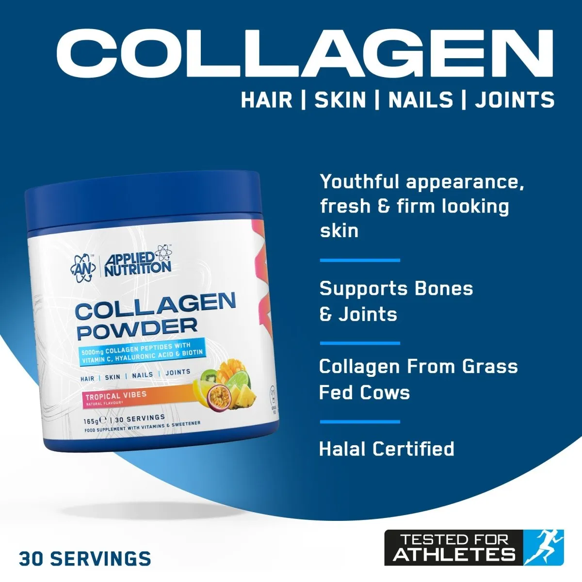 Applied Nutrition Collagen Pulver Zitrus-Twist 165g mit Biotin