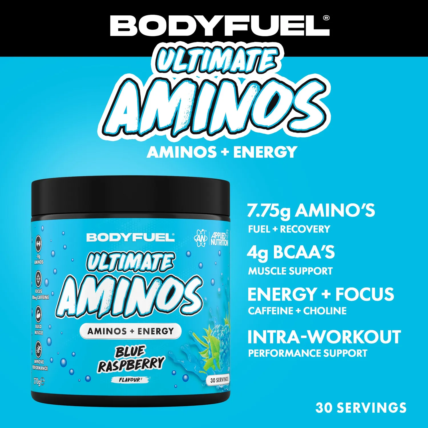 Applied Nutrition BodyFuel Ultimate Aminos 270g Himbeere