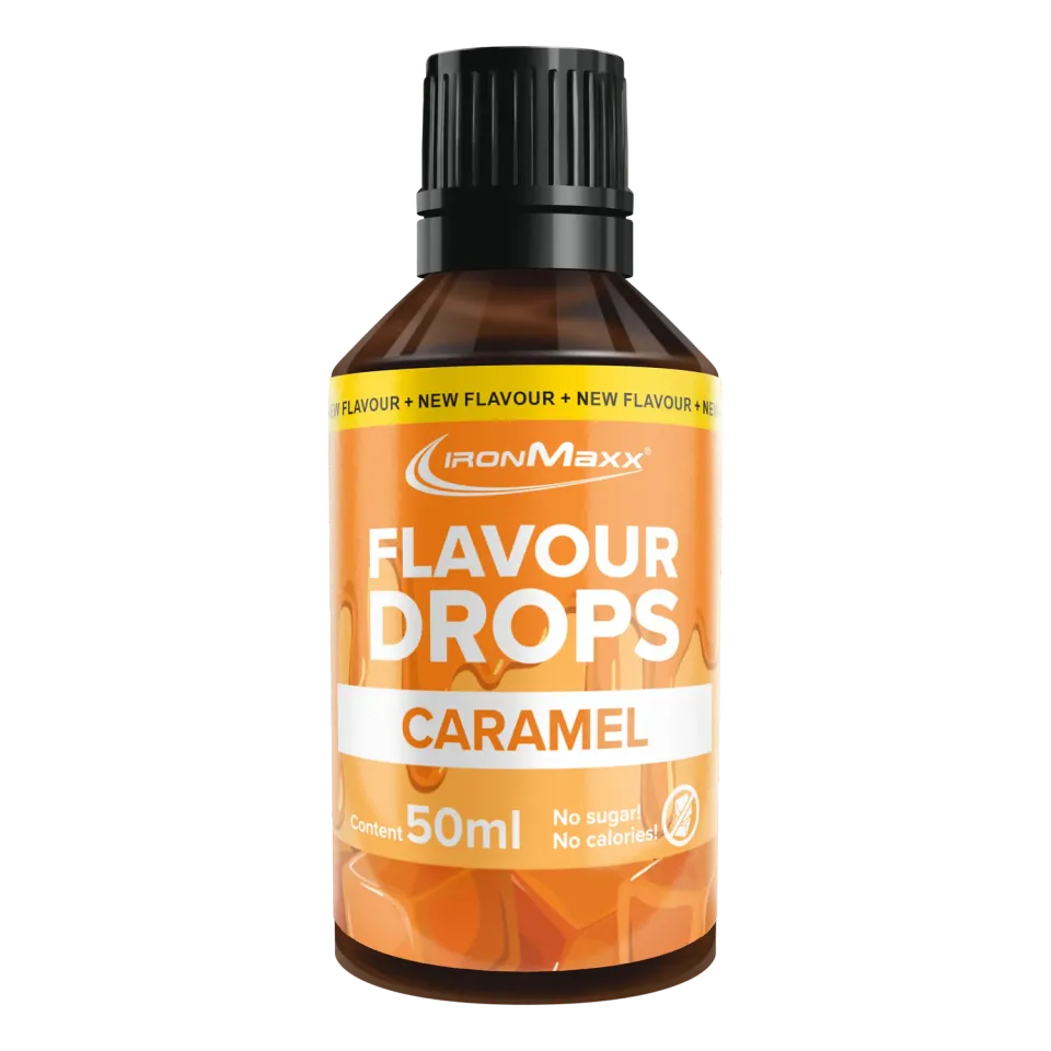 IronMaxx Flavour Drops Karamell Geschmackstropfen 50 ml zuckerfrei