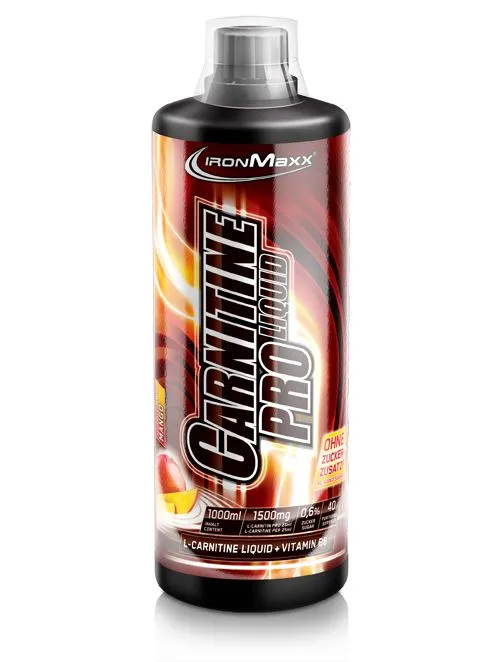 Iron Maxx Carnitine Pro Liquid L-Carnitin Erdbeere 1000 ml vegan