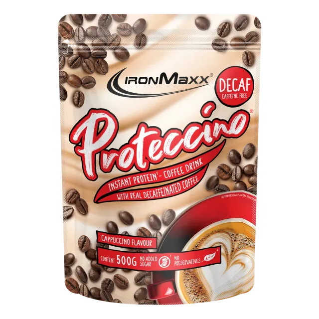 Iron Maxx Proteccino Whey-Kaffee 500g Decaf Cappuccino entkoffeiniert
