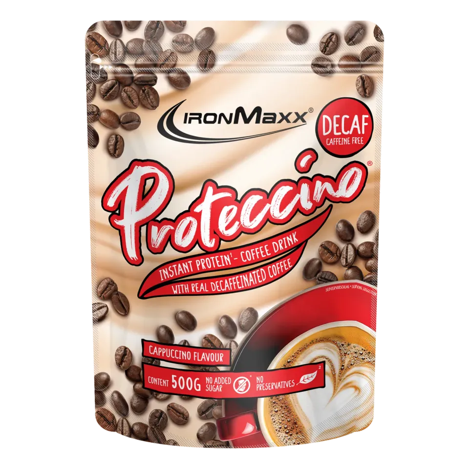 Iron Maxx Proteccino Whey-Kaffee 500g Decaf Cappuccino entkoffeiniert