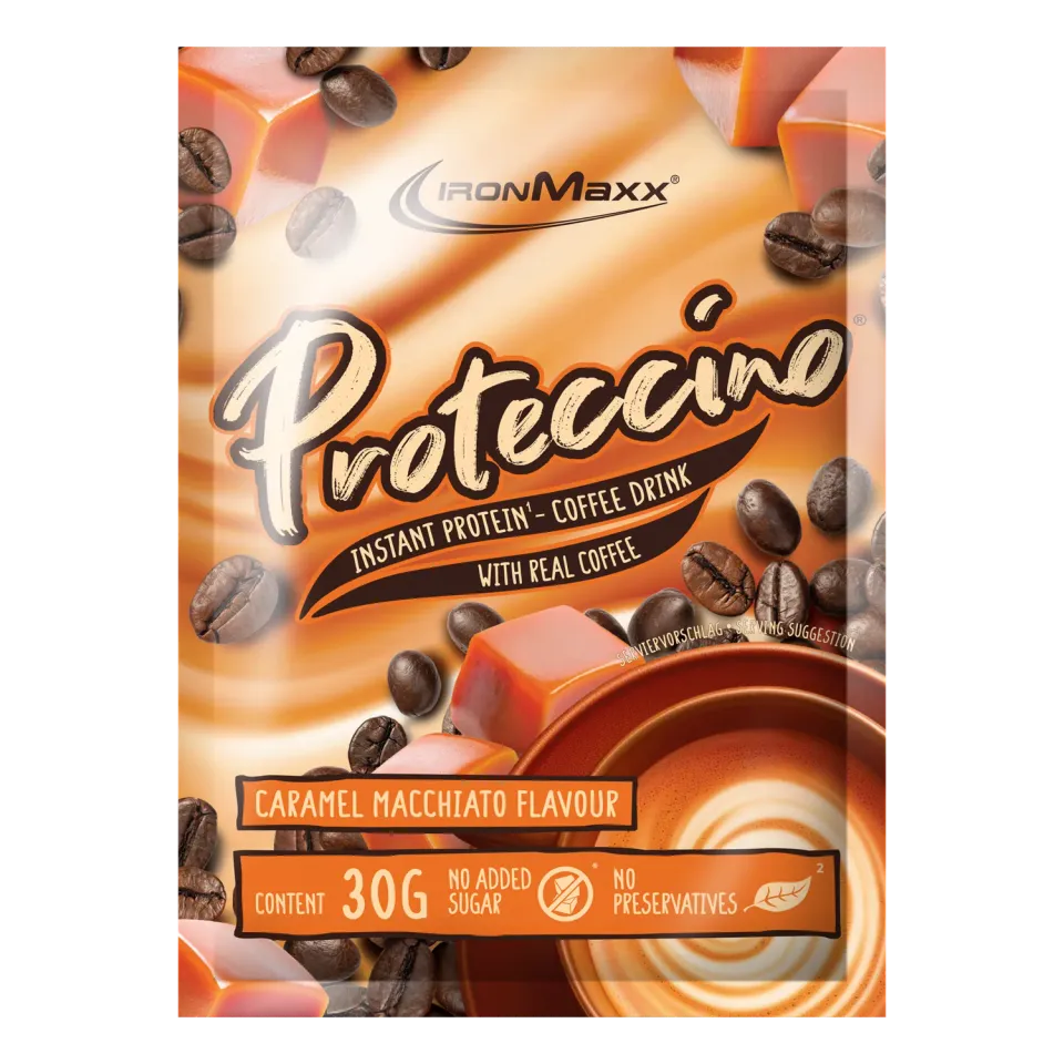 Iron Maxx Proteccino Protein-Kaffee Caramel Macchiato 30g