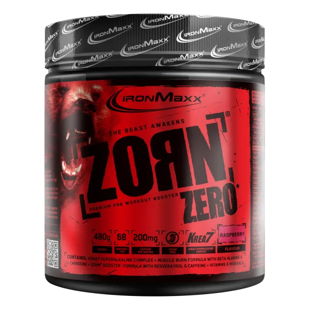 Iron Maxx Zorn Pulver 480 g Himbeere Pre-Workout-Booster Koffein