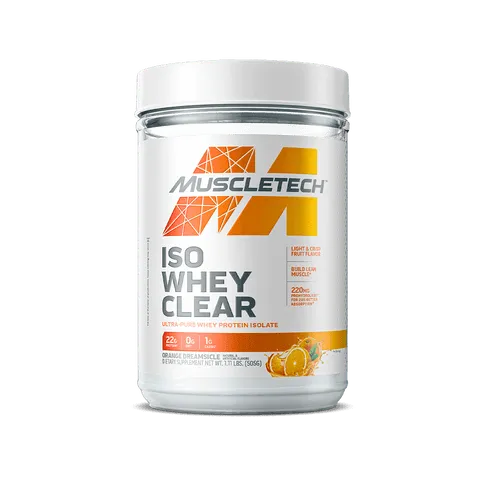 MuscleTech Iso Whey Clear Proteinpulver leichter Protein-Drink