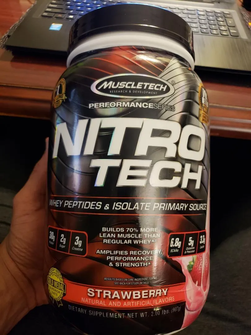 MuscleTech Nitro-Tech Whey Protein Pulver 2 lb Milk Chocolate mit Kreatin