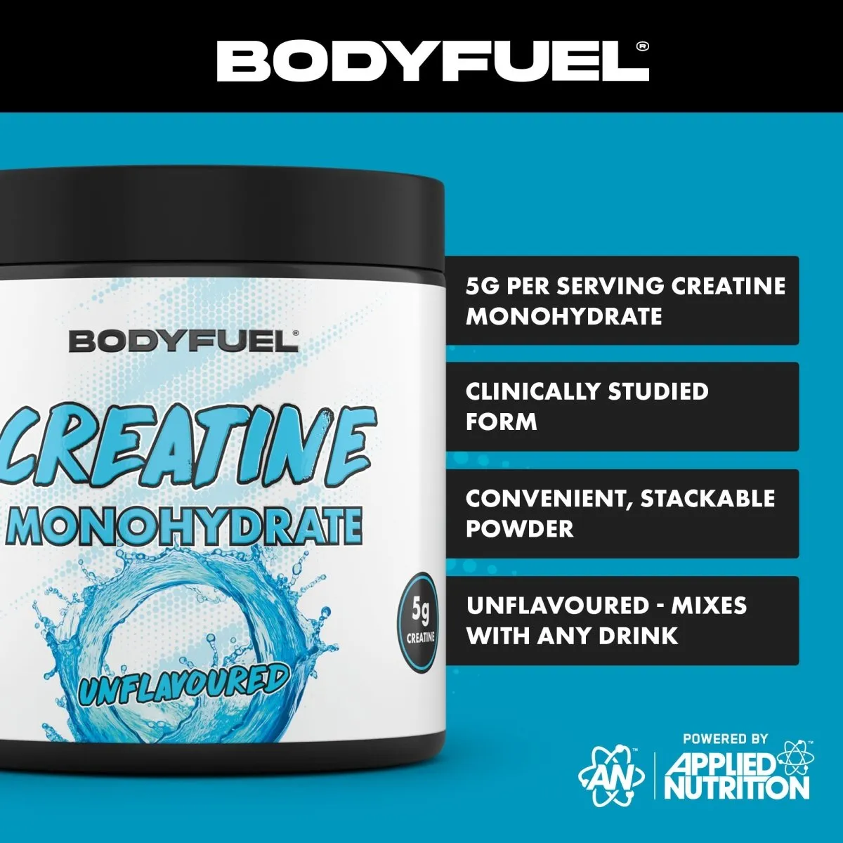 Applied Nutrition BodyFuel Kreatin-Monohydrat Pulver 300g neutral